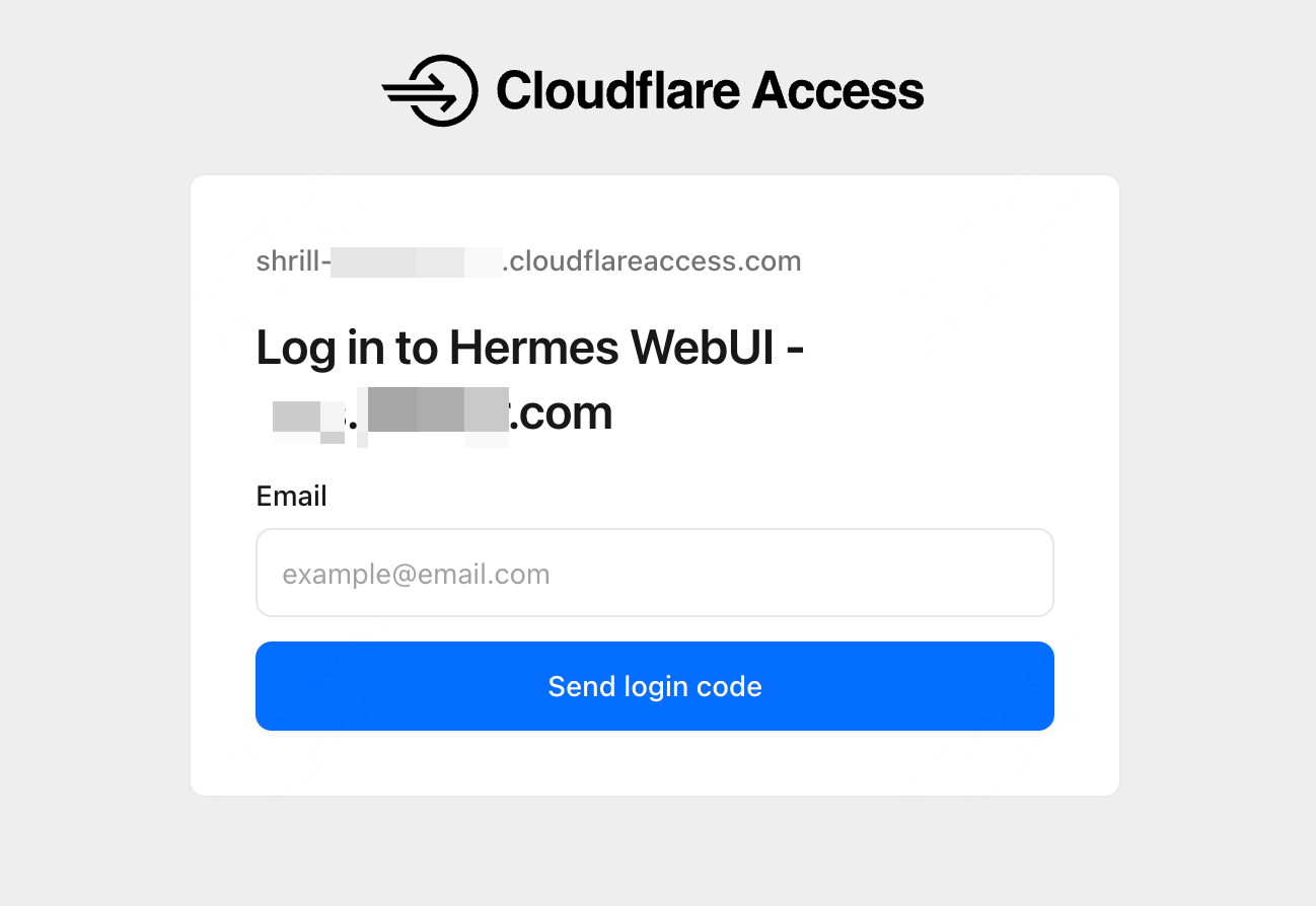 Cloudflare Access 验证页